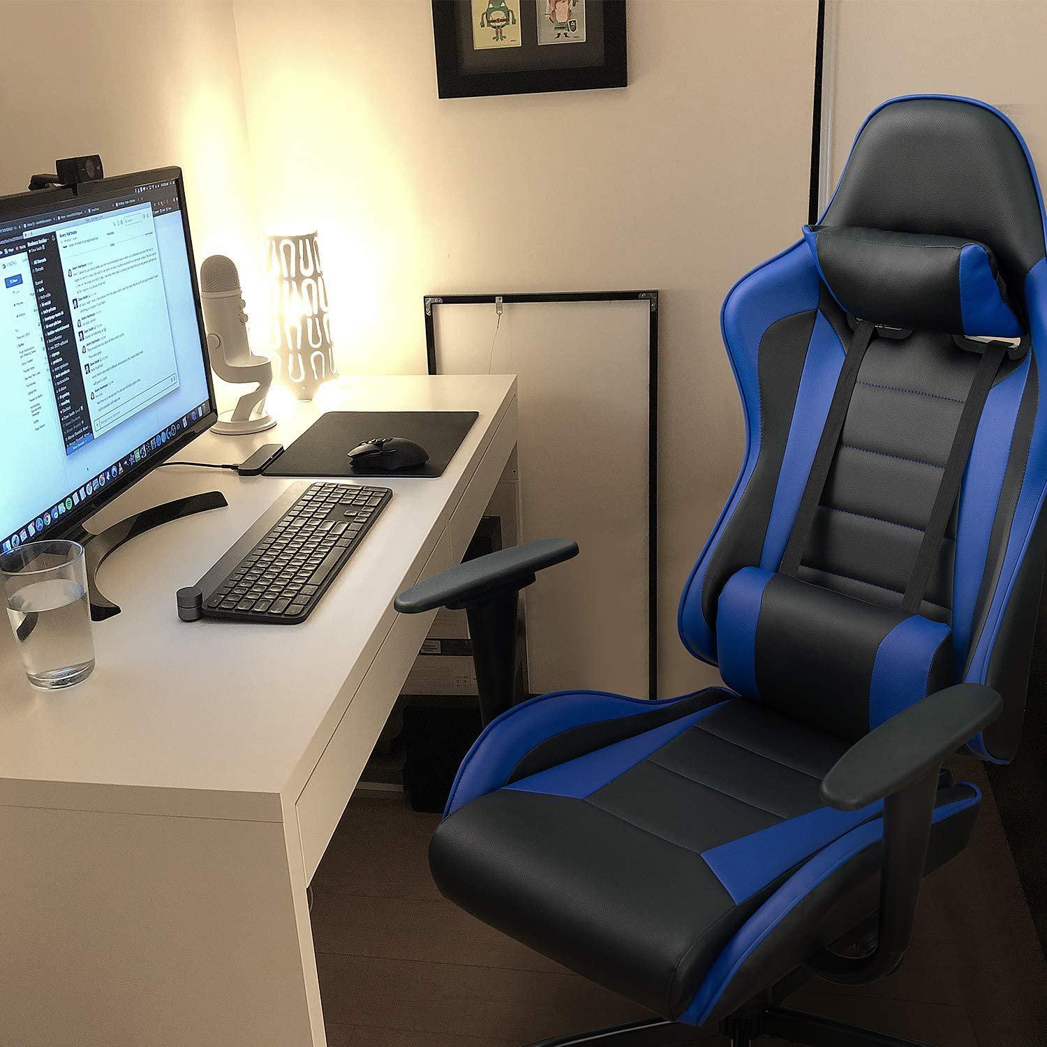 homall-gaming-stuhl-b-rostuhl-pu-leder-blau-h-henverstellbar image 3