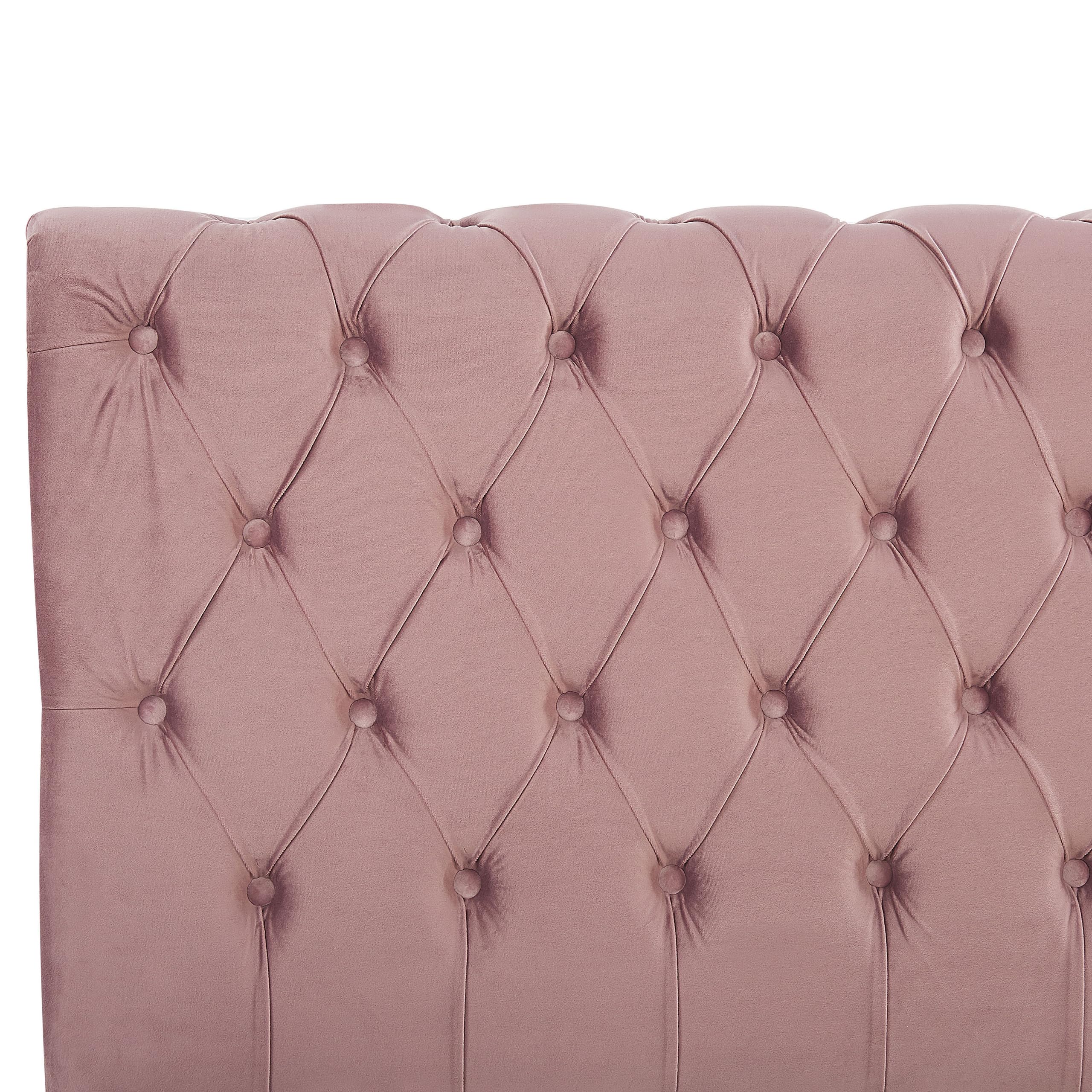 beliani-chesterfield-samtbett-rosa-160x200-mit-lattenrost image 7