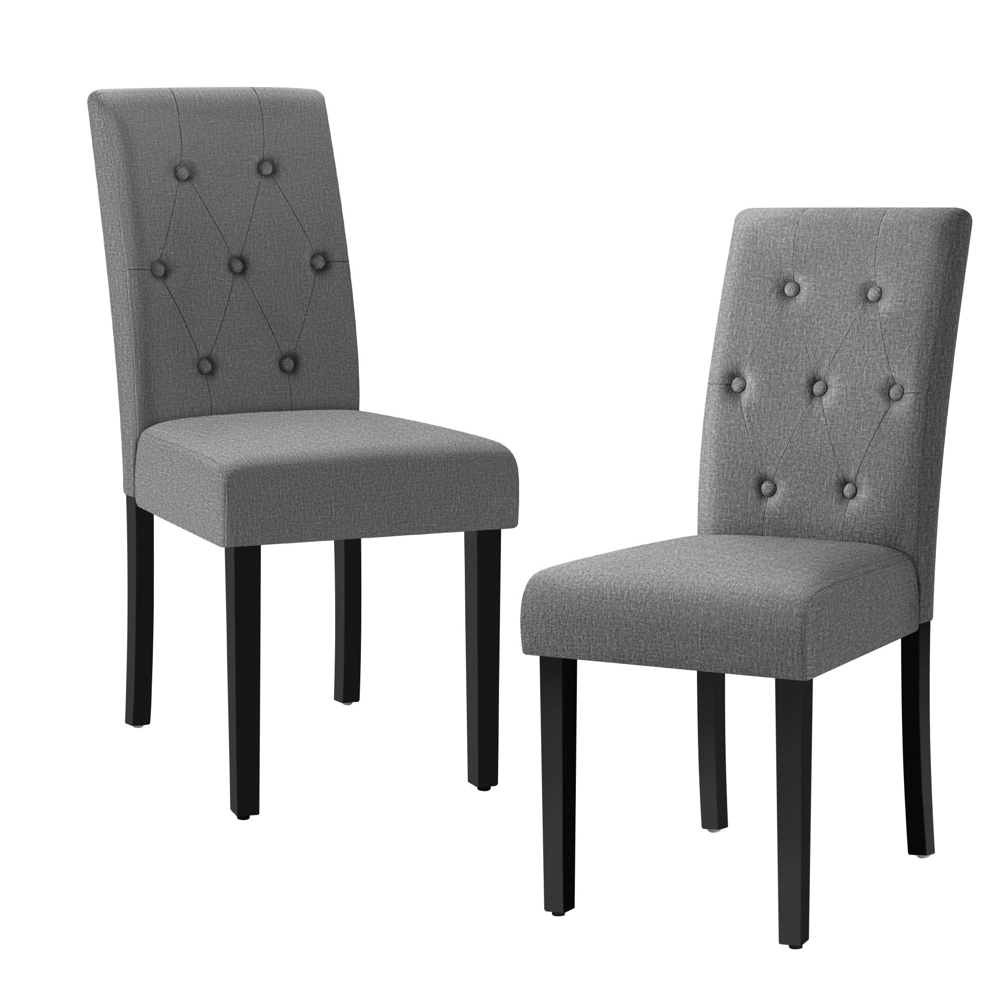 homall-modern-dining-chair-essstuhl-grau-2er-set-stoff image 1