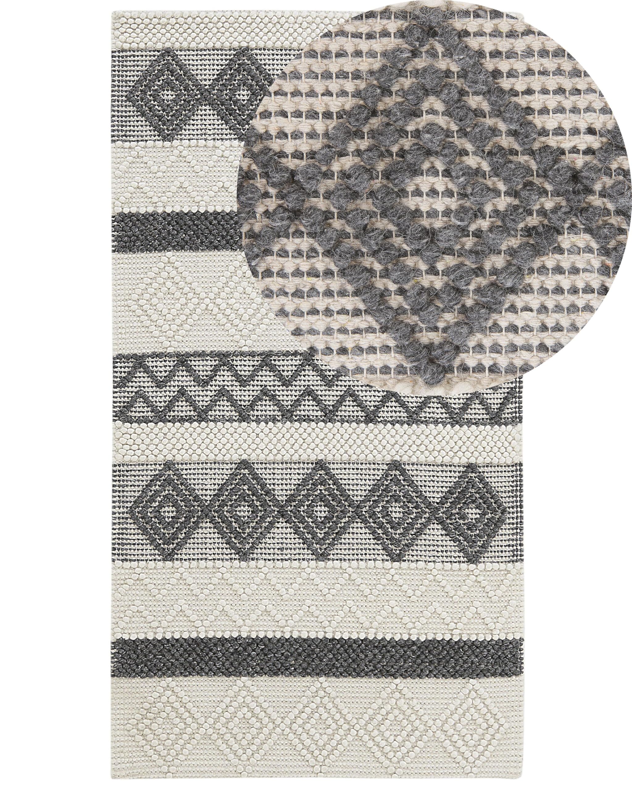 beliani-davutlar-teppich-wolle-beige-grau-160-x-230-cm image 8