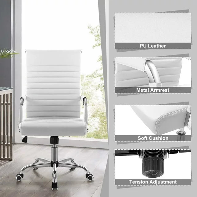 homall-office-leather-chair-b-rostuhl-kunstleder-schwarz-h-henverst image 7
