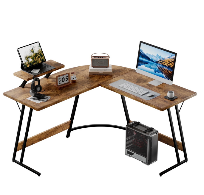 homall-gaming-desk-eckschreibtisch-schwarz-51-2-zoll-led image 5