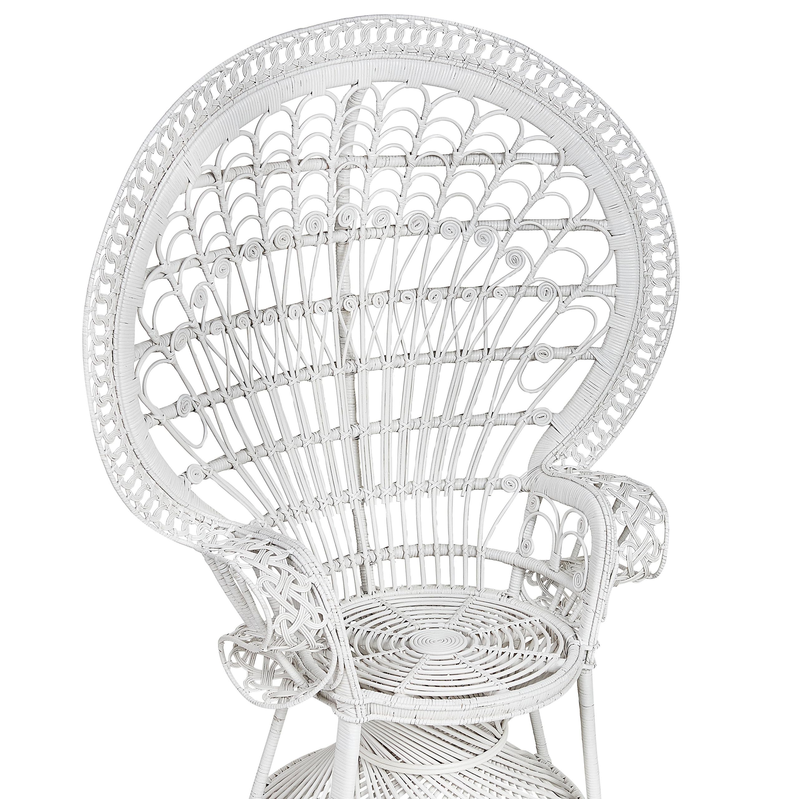 beliani-emmanuelle-pfauensessel-rattan-wei-mit-kissen image 7