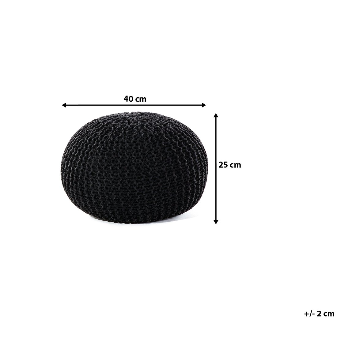 beliani-conrad-pouf-rund-schwarz-baumwolle-40x25-cm image 8