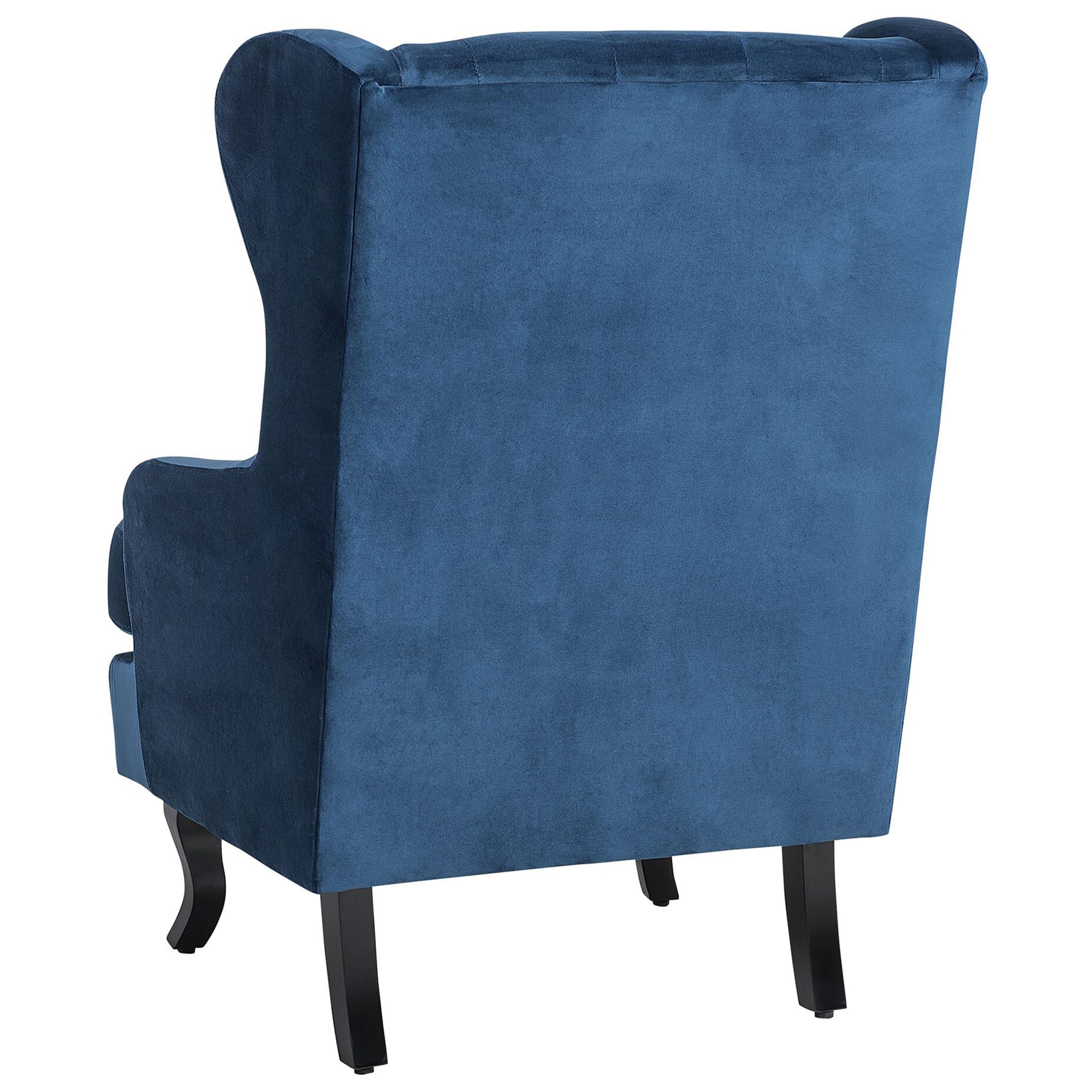 beliani-alta-ohrensessel-samt-blau-chesterfield image 6