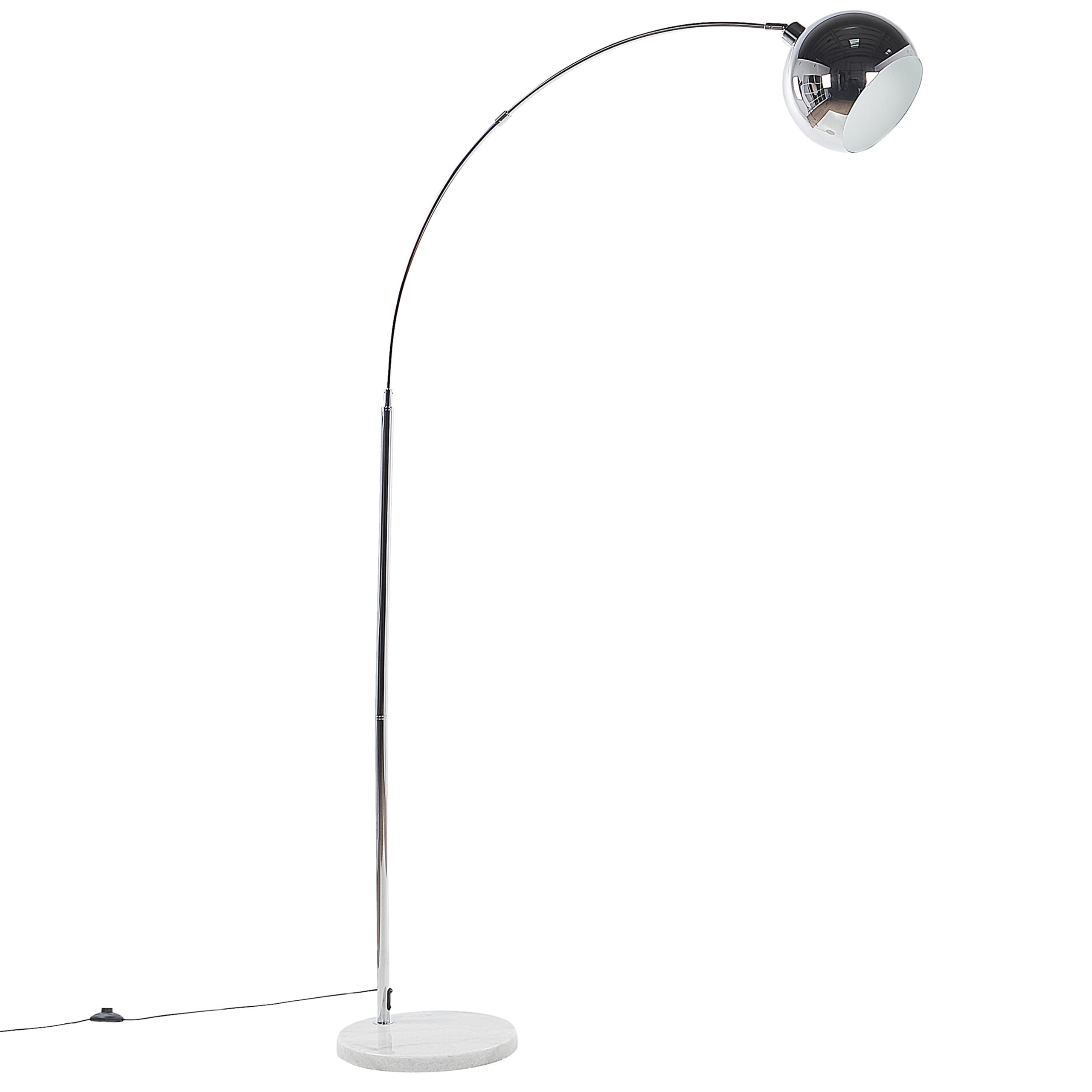 beliani-paroo-stehlampe-silber-metall-verchromt-210-cm image 6