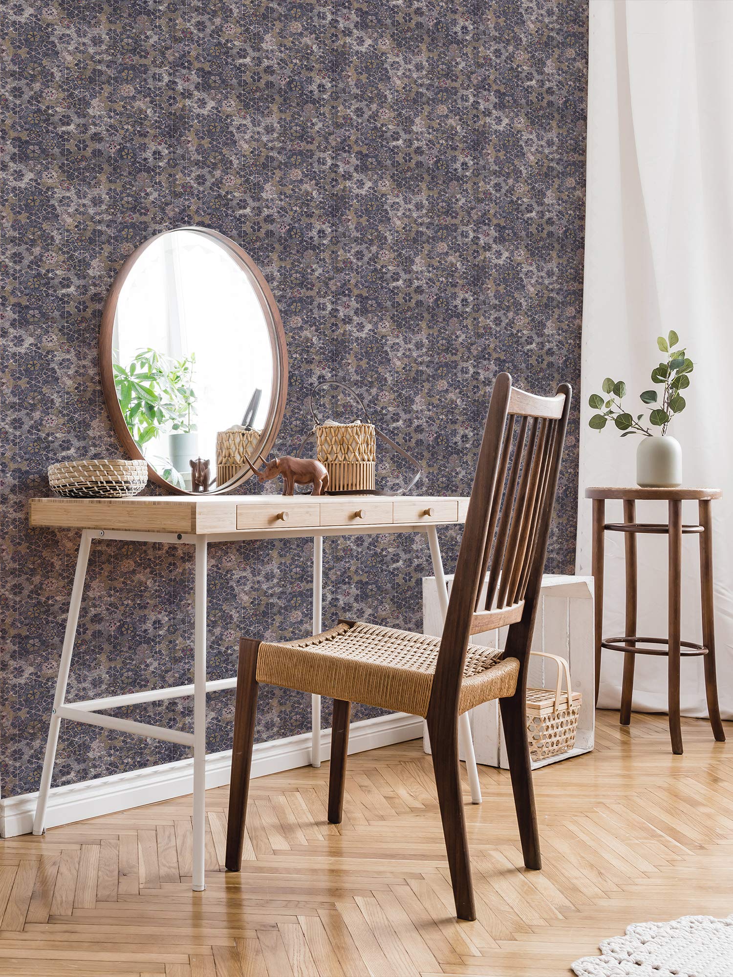 livingwalls-new-walls-37391-4-vliestapete-fliesen-lila-braun image 4