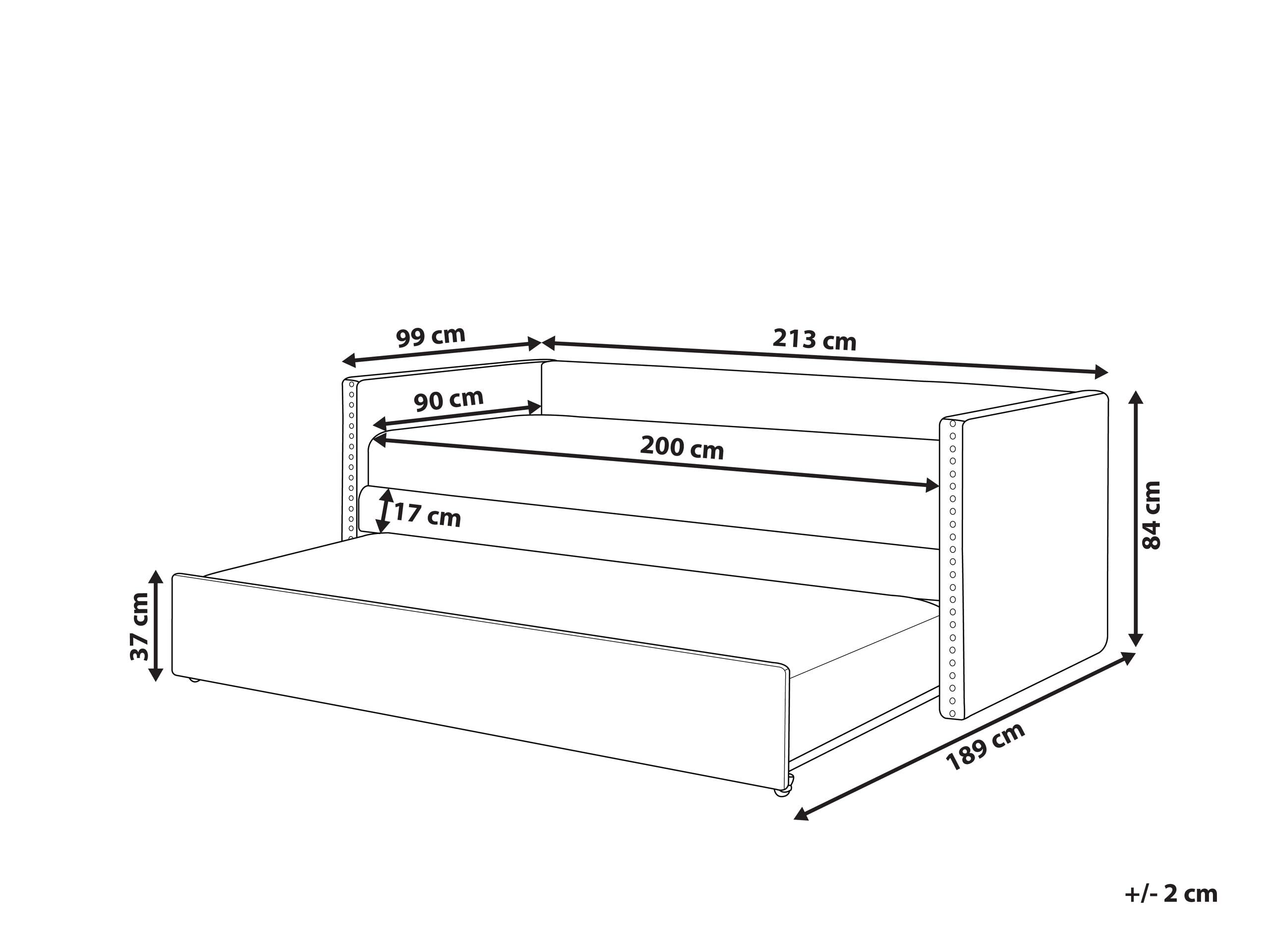 beliani-troyes-tagesbett-90x200-rosa-samt-ausziehbar image 3