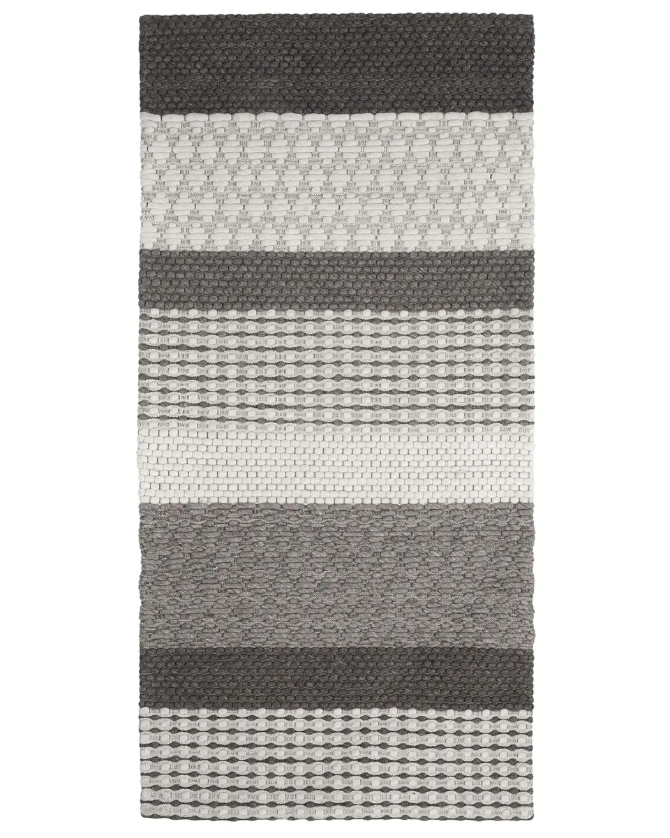 beliani-akkaya-teppich-80-x-150-cm-grau-streifen image 1