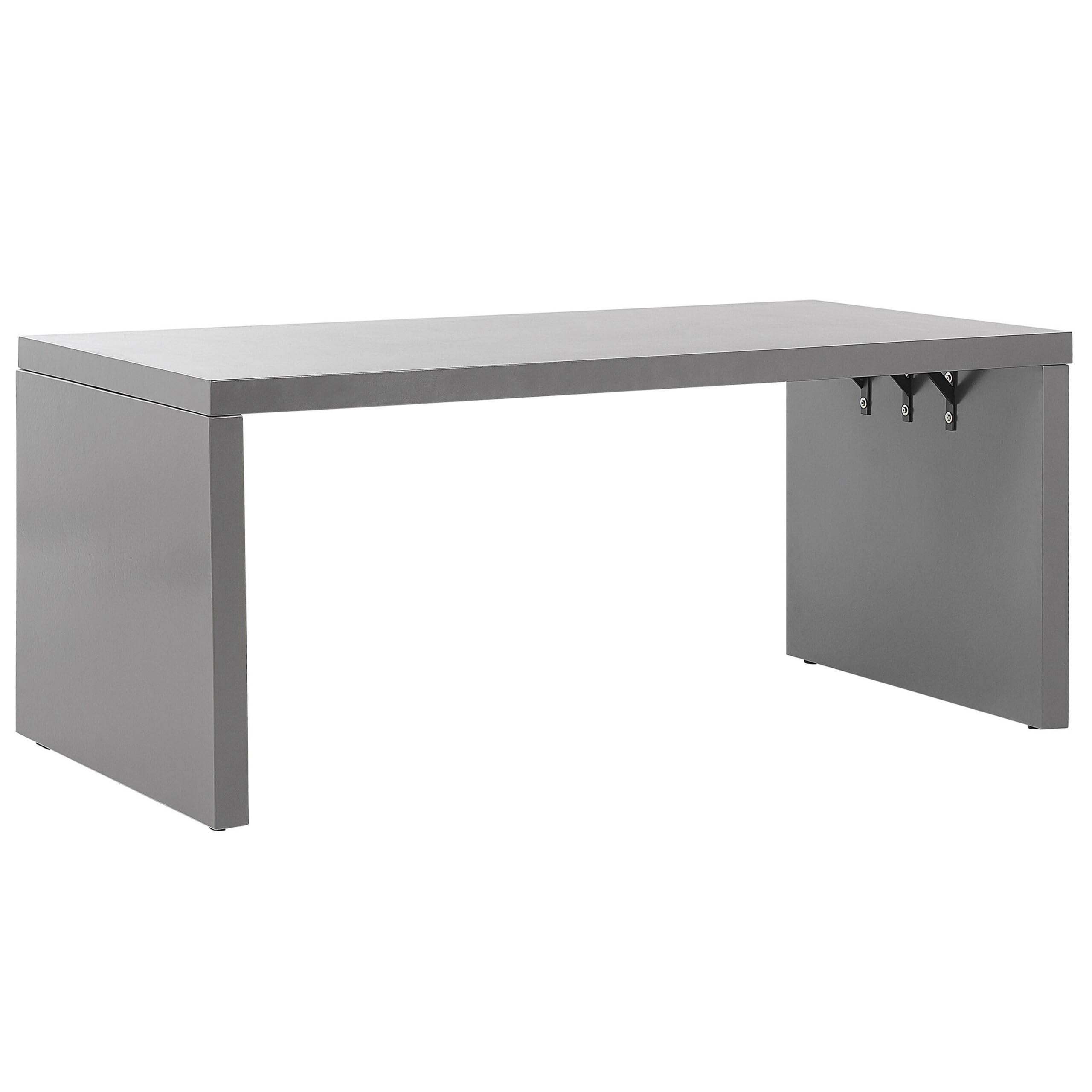 beliani-taranto-esszimmerset-beton-grau-u-form-4-personen image 4