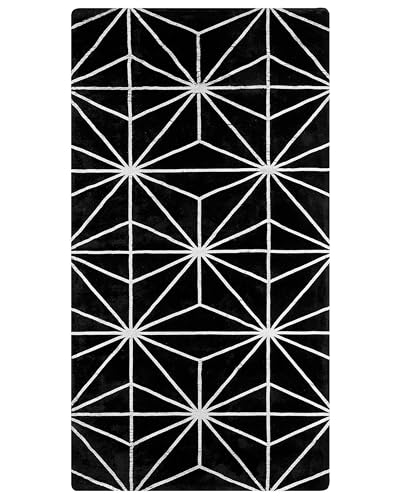 beliani-sibel-teppich-80x150-schwarz-kurzflor-geometrisch image 8