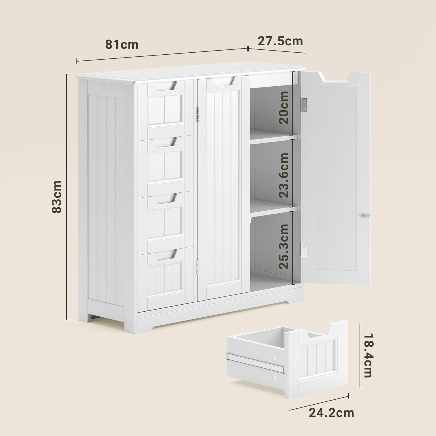 bealife-ap67-badezimmerschrank-wei-4-schubladen-wasserdicht image 3