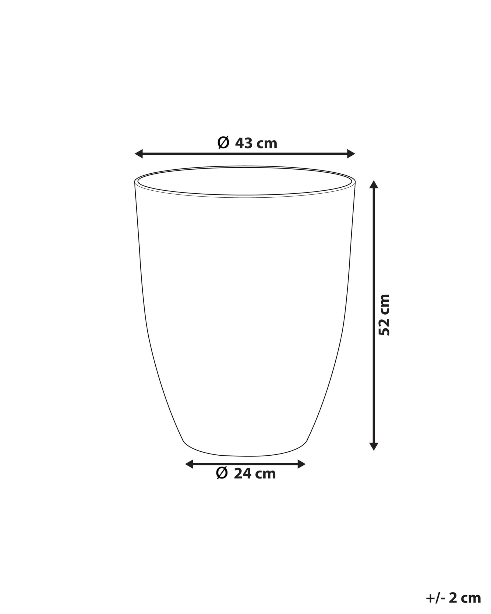 beliani-croton-blumentopf-rund-43cm-grau-40l image 3
