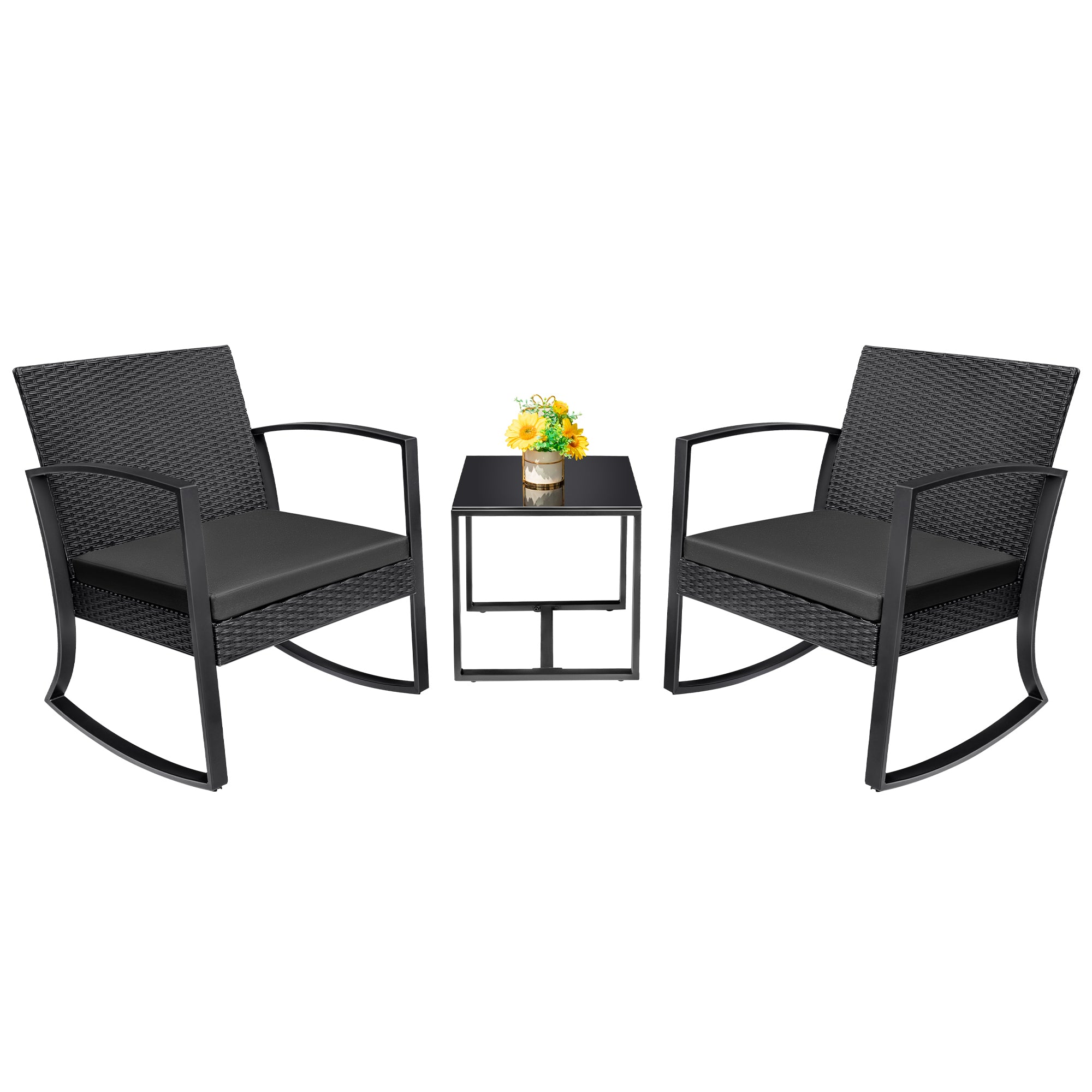 homall-patio-furniture-balkonm-bel-set-3-tlg-schwarz-schaukel image 3
