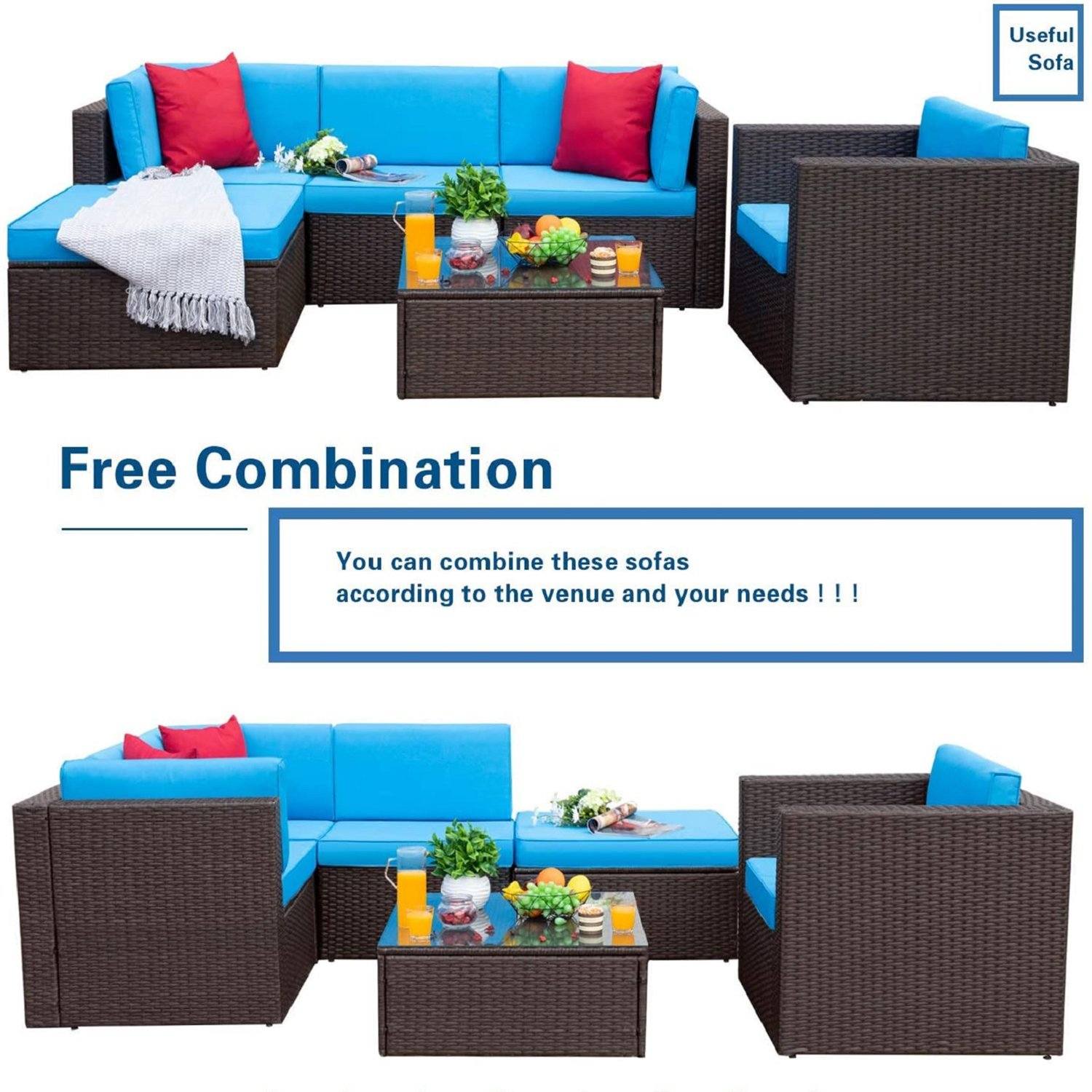 homall-rattanm-bel-lounge-set-beige-6-teilig-wetterfest image 5