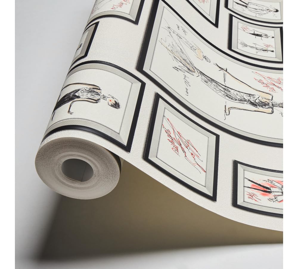 architects-paper-karl-lagerfeld-378463-vliestapete-grau-sketch image 1
