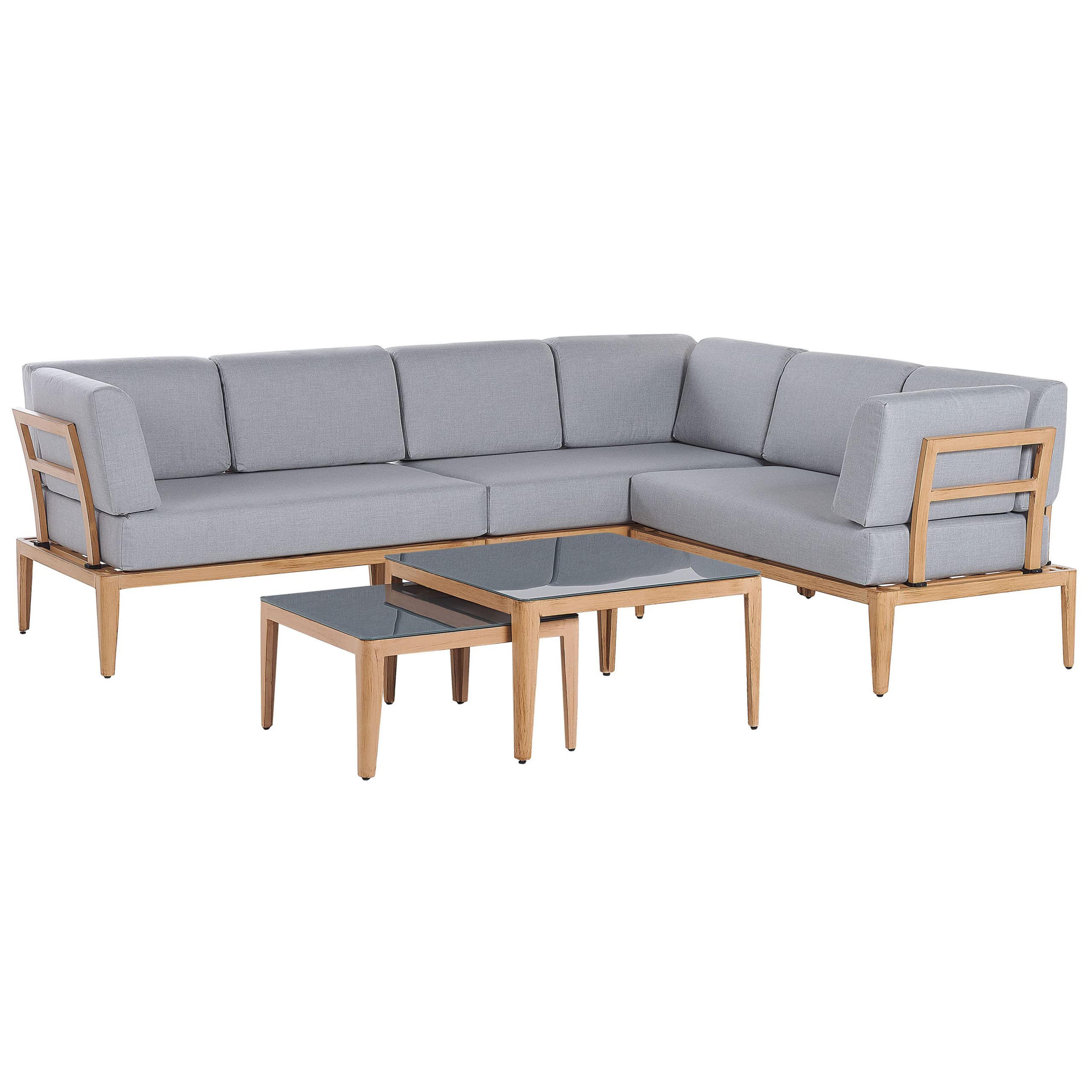 beliani-rima-lounge-set-grau-aluminium-6-personen-links image 4