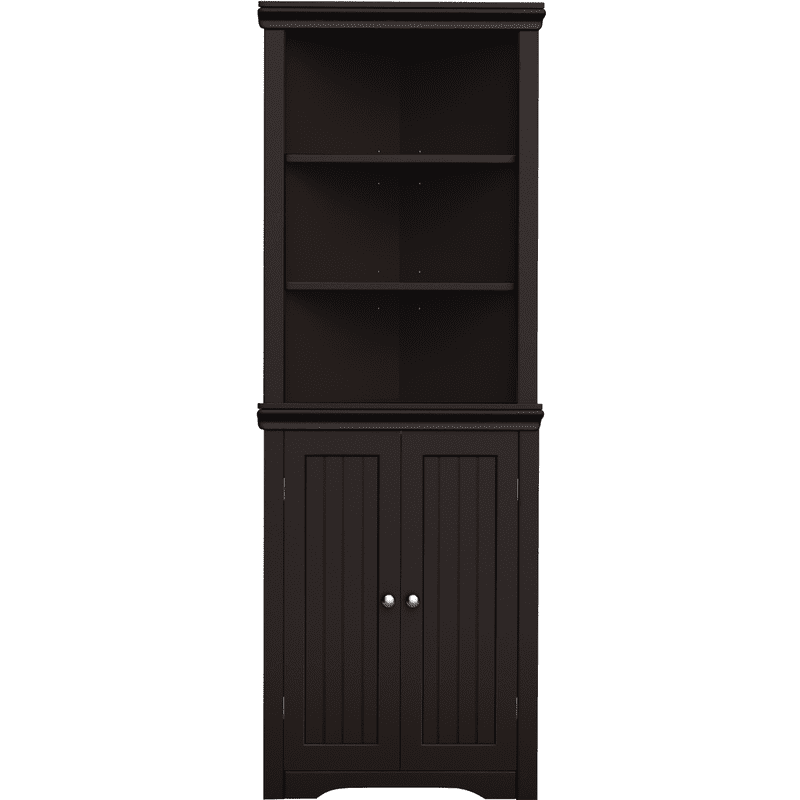 homall-shelf-eckschrank-wei-hoch-mit-t-ren-und-b-den image 2