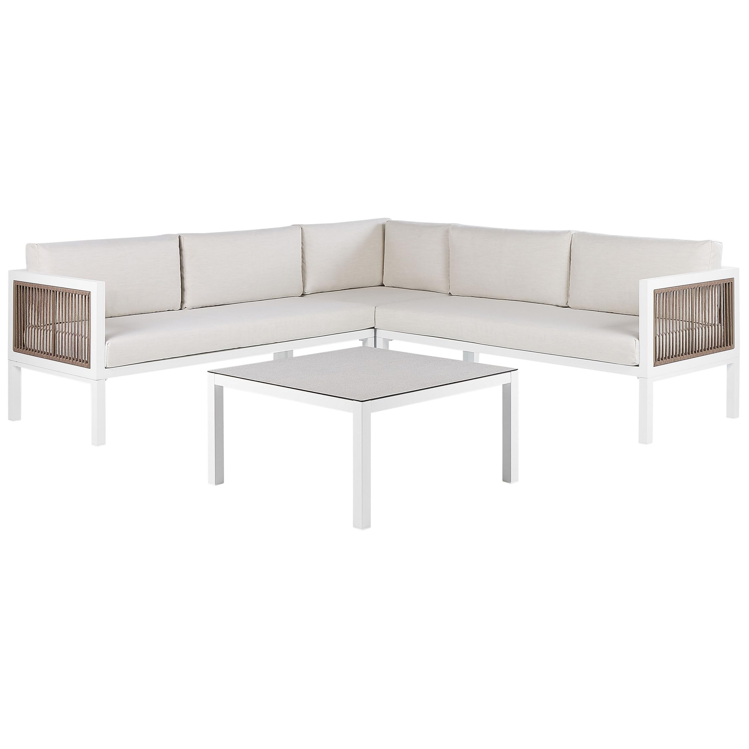 beliani-borello-ecksofa-lounge-wei-links-4-sitzer-beige-auflagen image 4