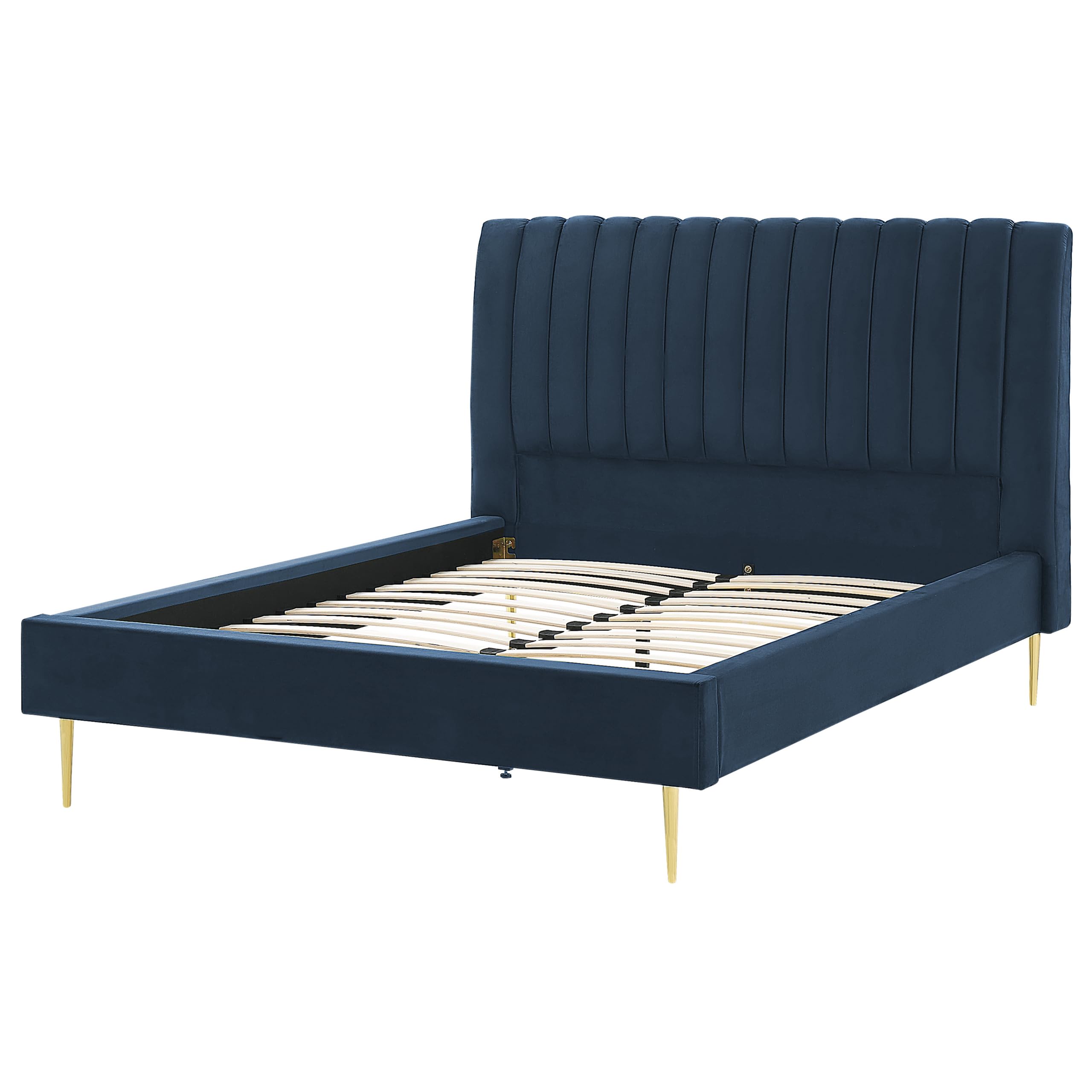 beliani-marville-doppelbett-samt-140x200-cm-dunkelblau image 4