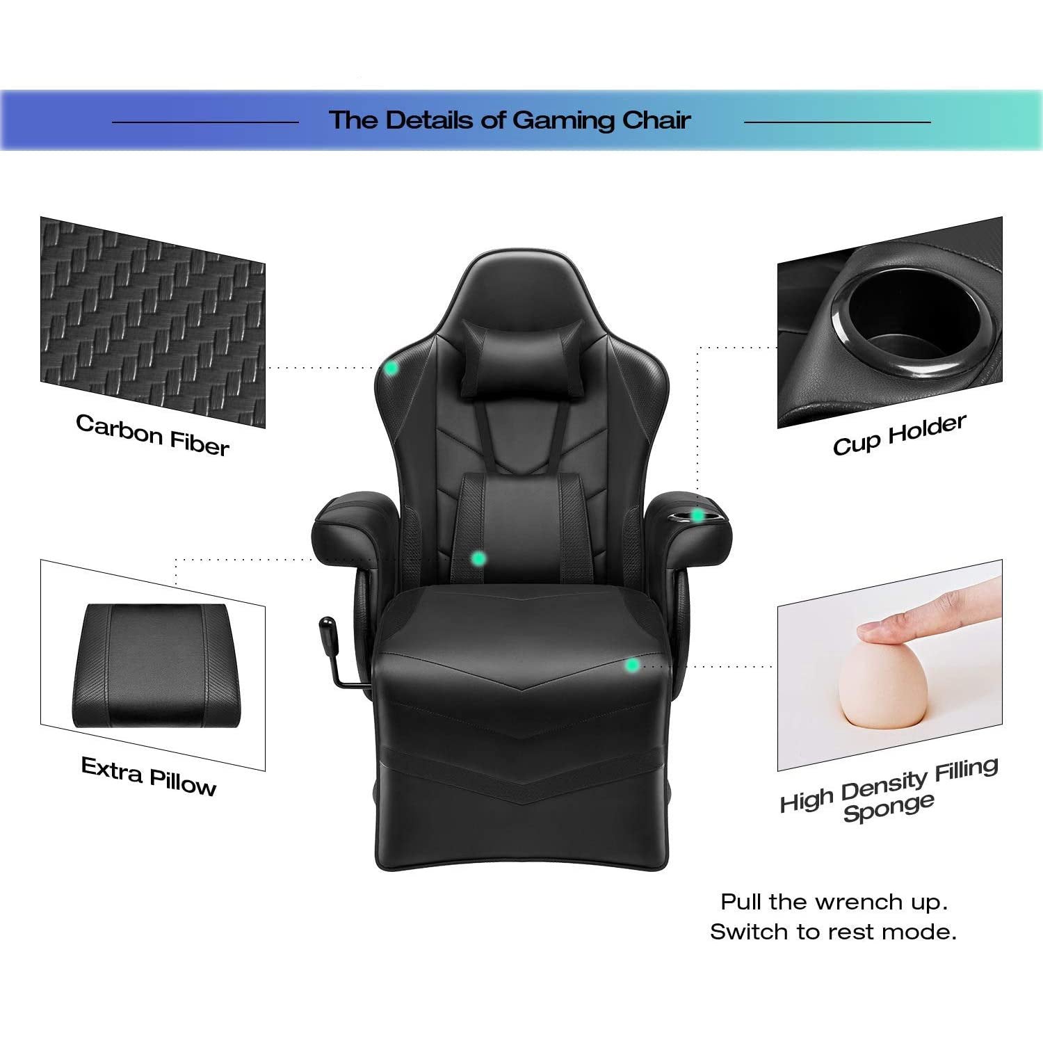 homall-gaming-recliner-sessel-schwarz-mit-fu-st-tze-pu-leder image 6