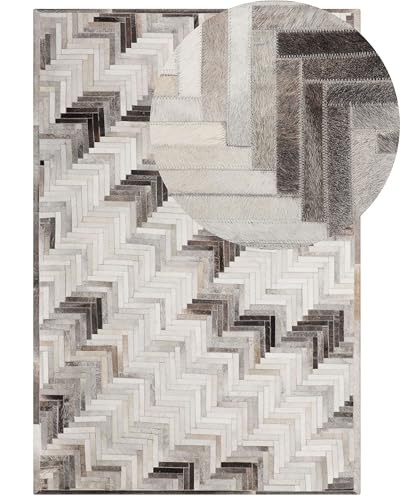 beliani-arsuz-teppich-140-x-200-cm-grau-leder image 6