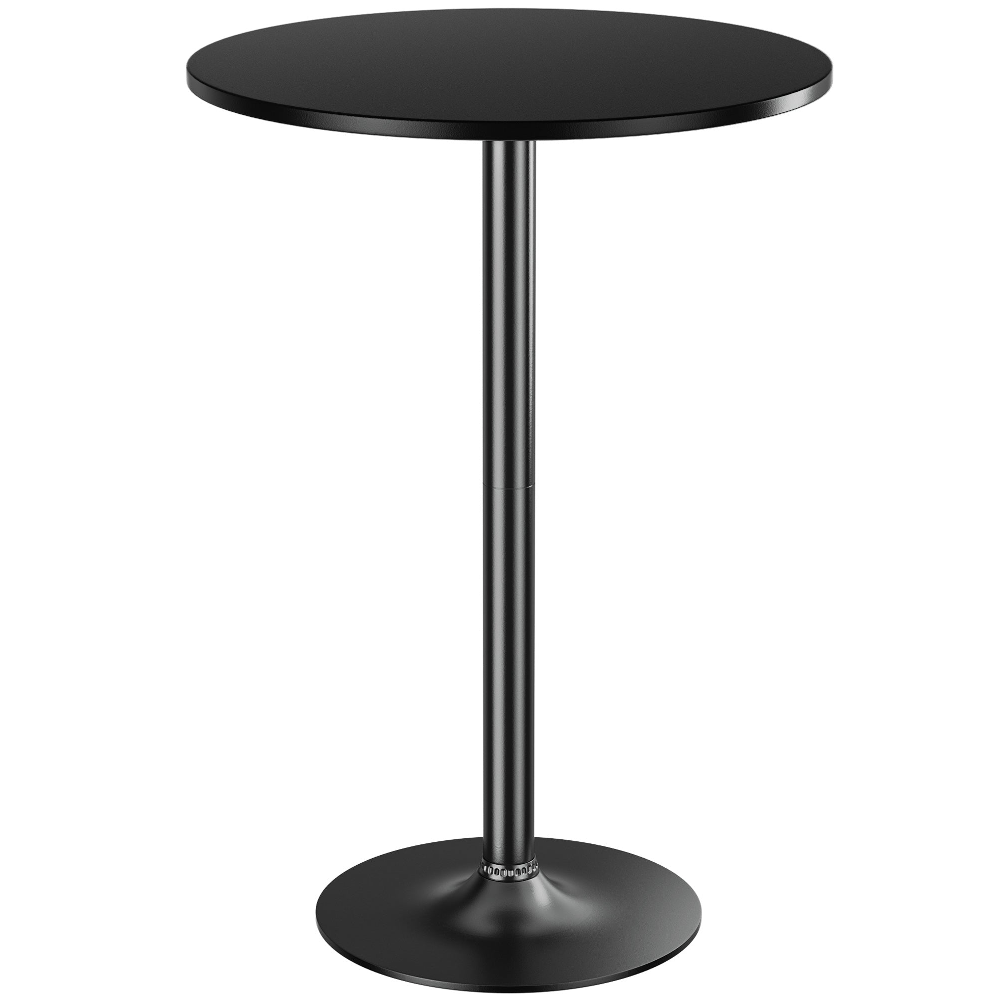 homall-bartisch-rund-schwarz-metall-60cm-stehtisch image 1