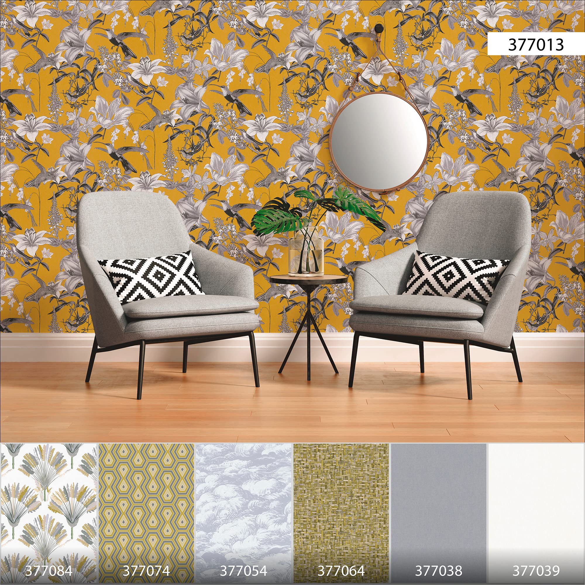 architects-paper-jungle-chic-37701-3-vliestapete-gelb image 7