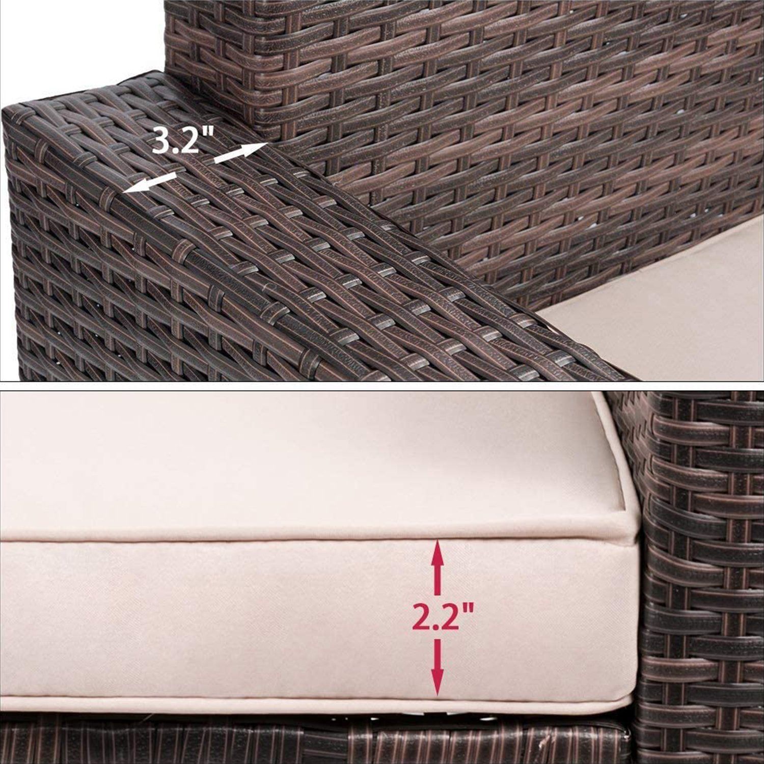 homall-sitzgruppe-rattan-4-teilig-garten-lounge-beige image 5