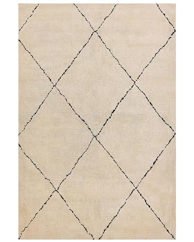 beliani-mutki-shaggy-teppich-200x300-cm-beige-schwarz image 8