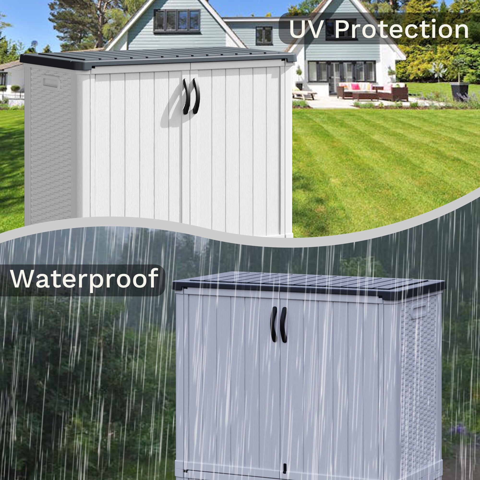 homall-metal-shed-ger-teschuppen-wei-50-cu-ft-wasserdicht image 4