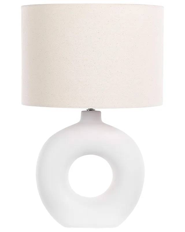 beliani-venta-tischlampe-wei-hellbeige-keramik-58-cm image 1