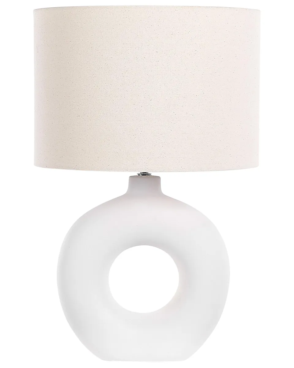 beliani-venta-tischlampe-wei-hellbeige-keramik-58-cm image 1
