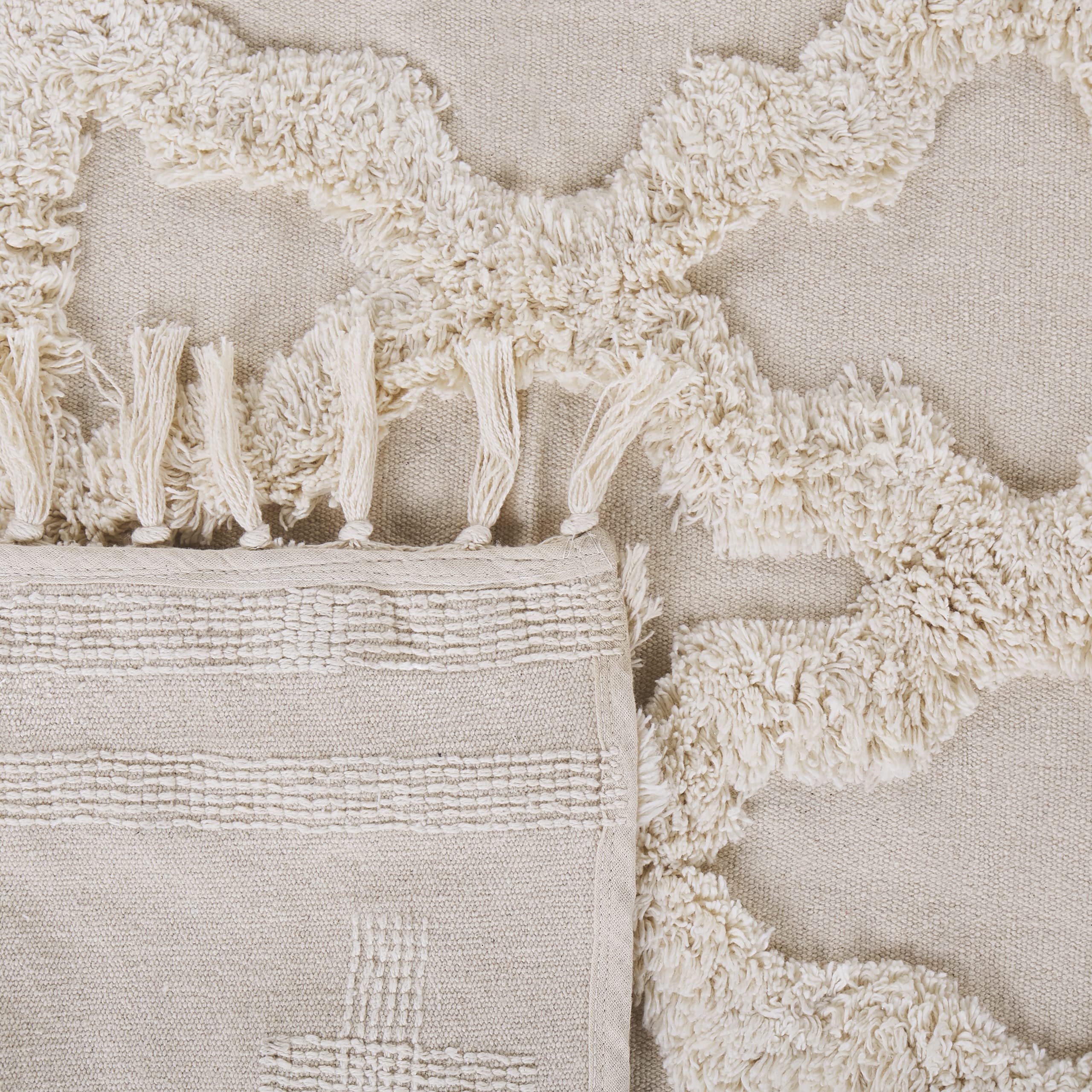 beliani-suluova-baumwoll-teppich-beige-160x230-cm image 6