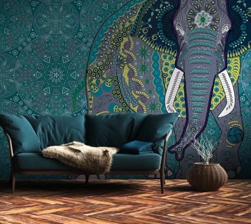 a-s-cr-ation-fototapeten-the-wall-382621-fototapete-elefant-blau image 8