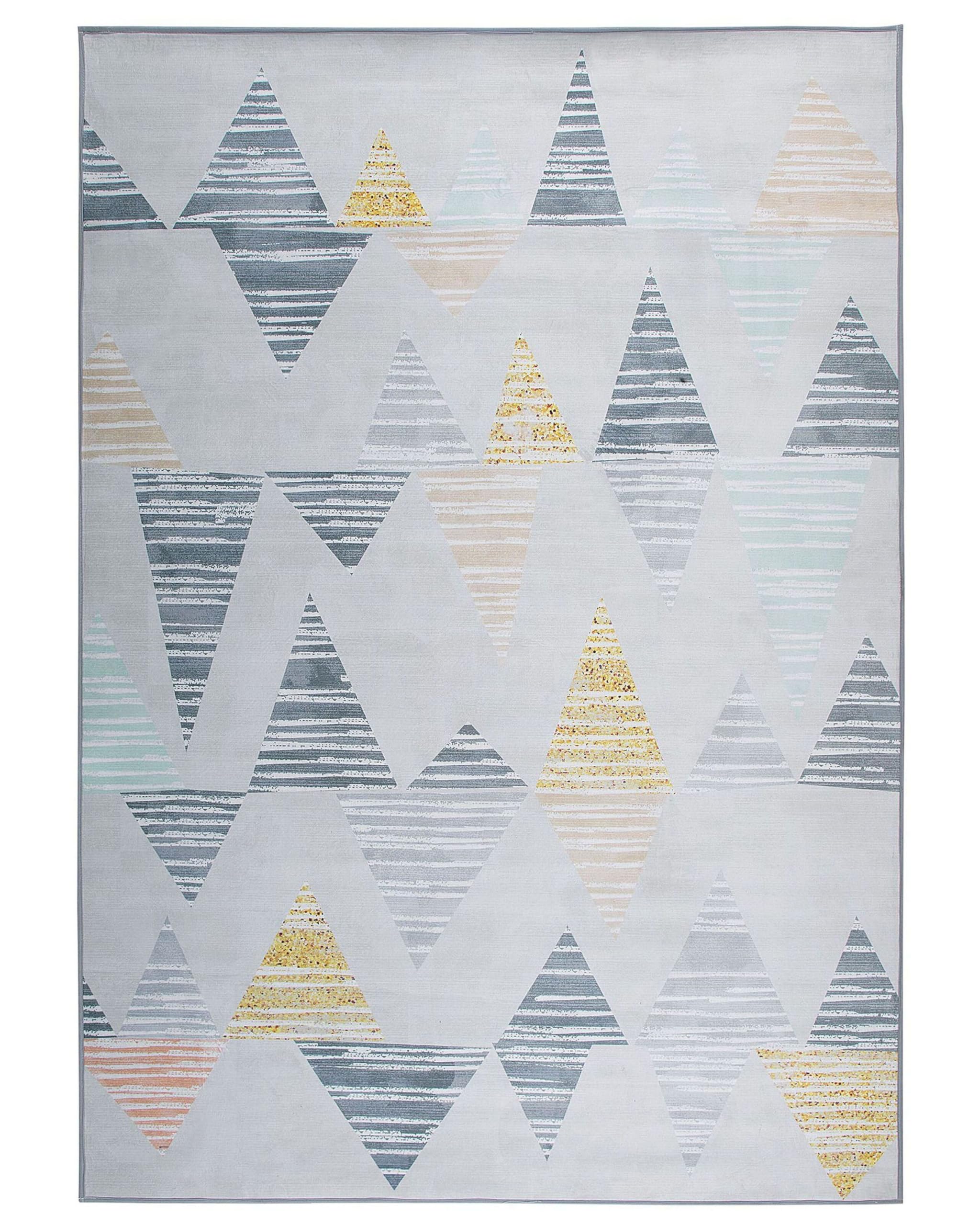 beliani-yayla-teppich-80-x-150-cm-grau-gelb-dreieckmuster image 8
