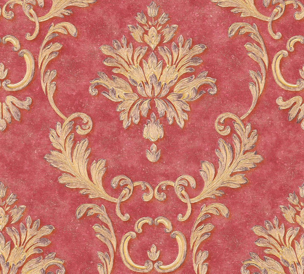 architects-paper-32422-6-vliestapete-rot-metallic-barock image 3