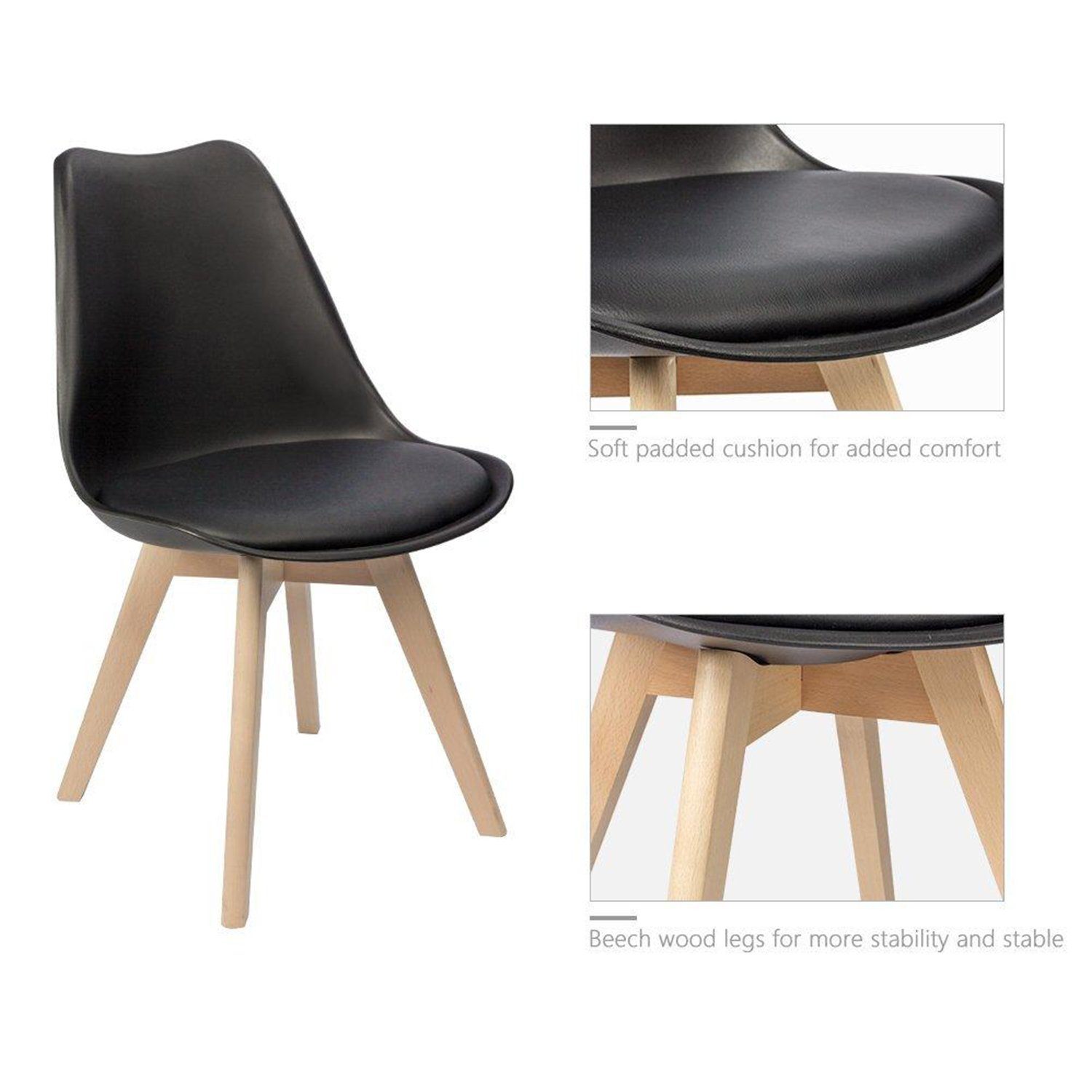 homall-modern-dining-chair-esszimmerstuhl-schwarz-4er-gepolstert image 6