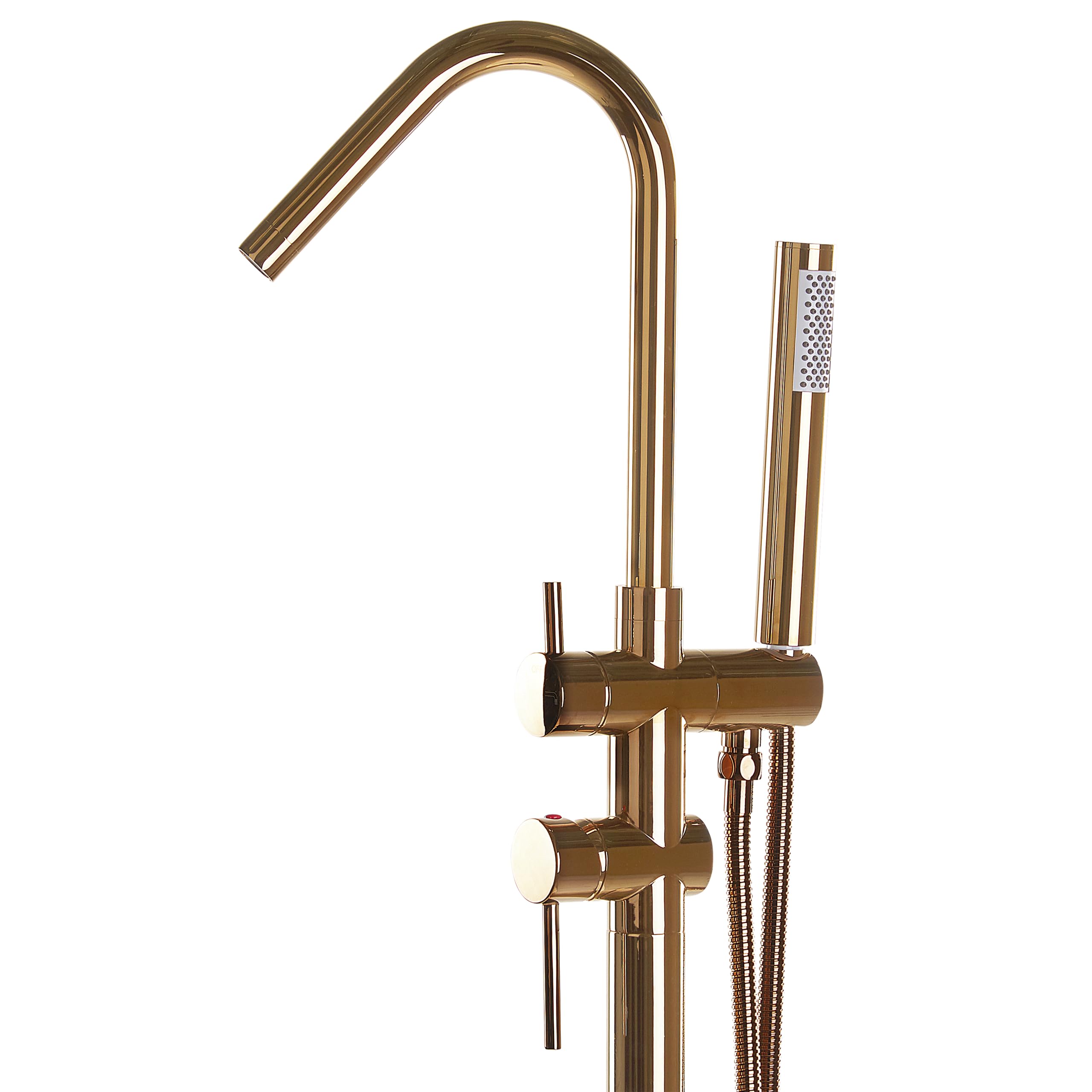 beliani-victoria-wannenarmatur-freistehend-kupfer-messing-handbrause image 4
