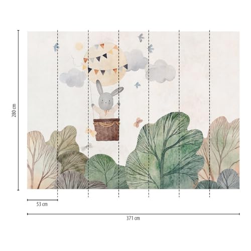 livingwalls-399051-fototapete-kinderzimmer-beige-gr-n-3-71m image 6