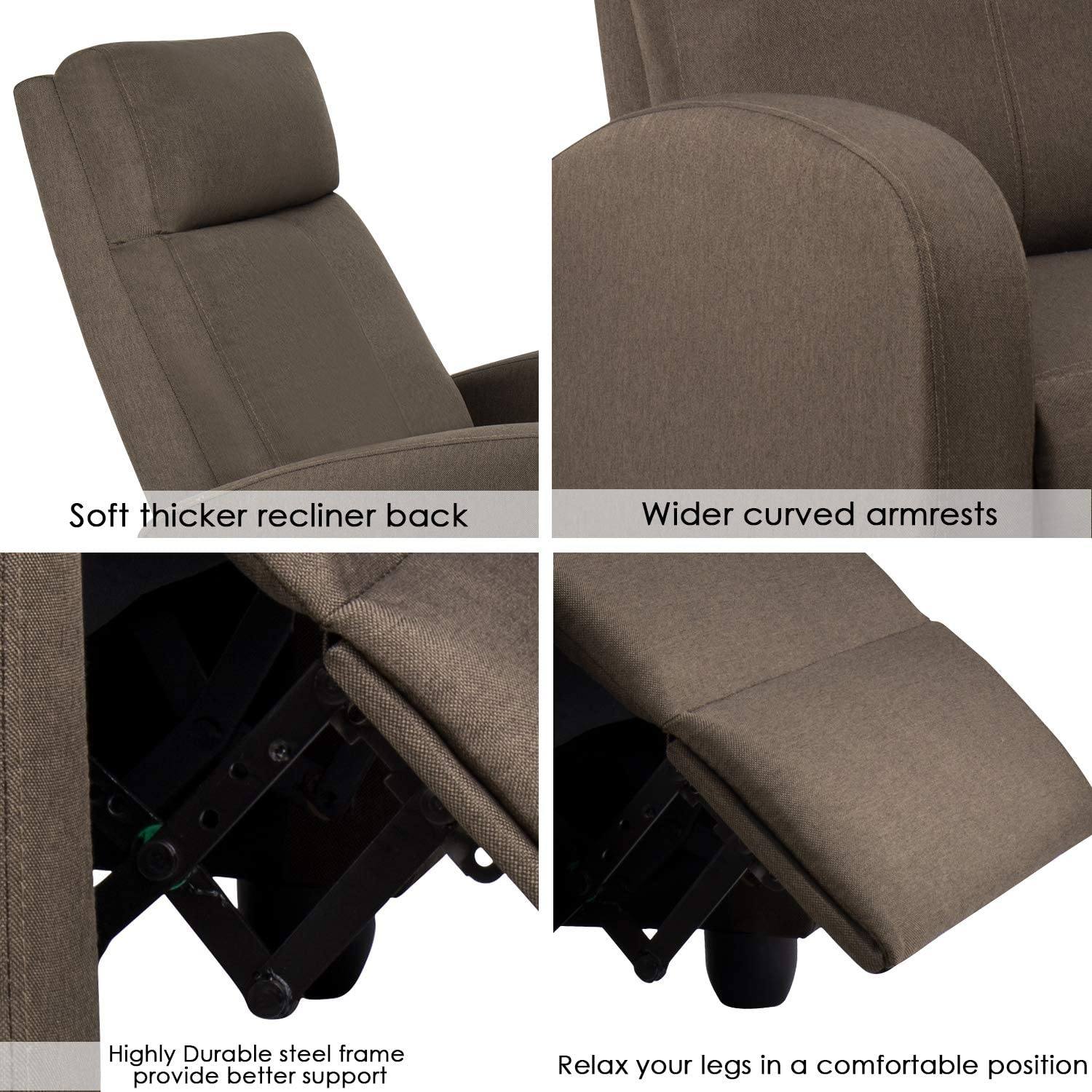 homall-recliner-chair-relaxsessel-stoff-beige-verstellbar-165 image 5