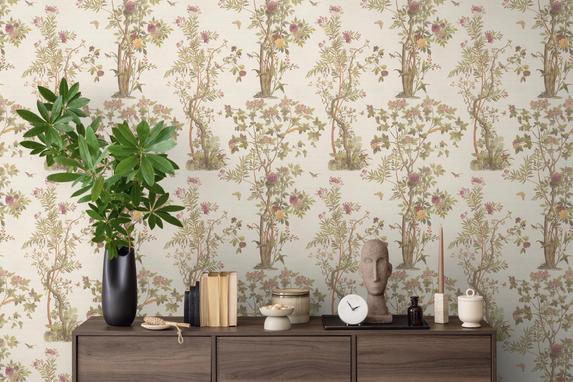 a-s-cr-ation-history-of-art-2-790433-vliestapete-gr-n-floral image 2