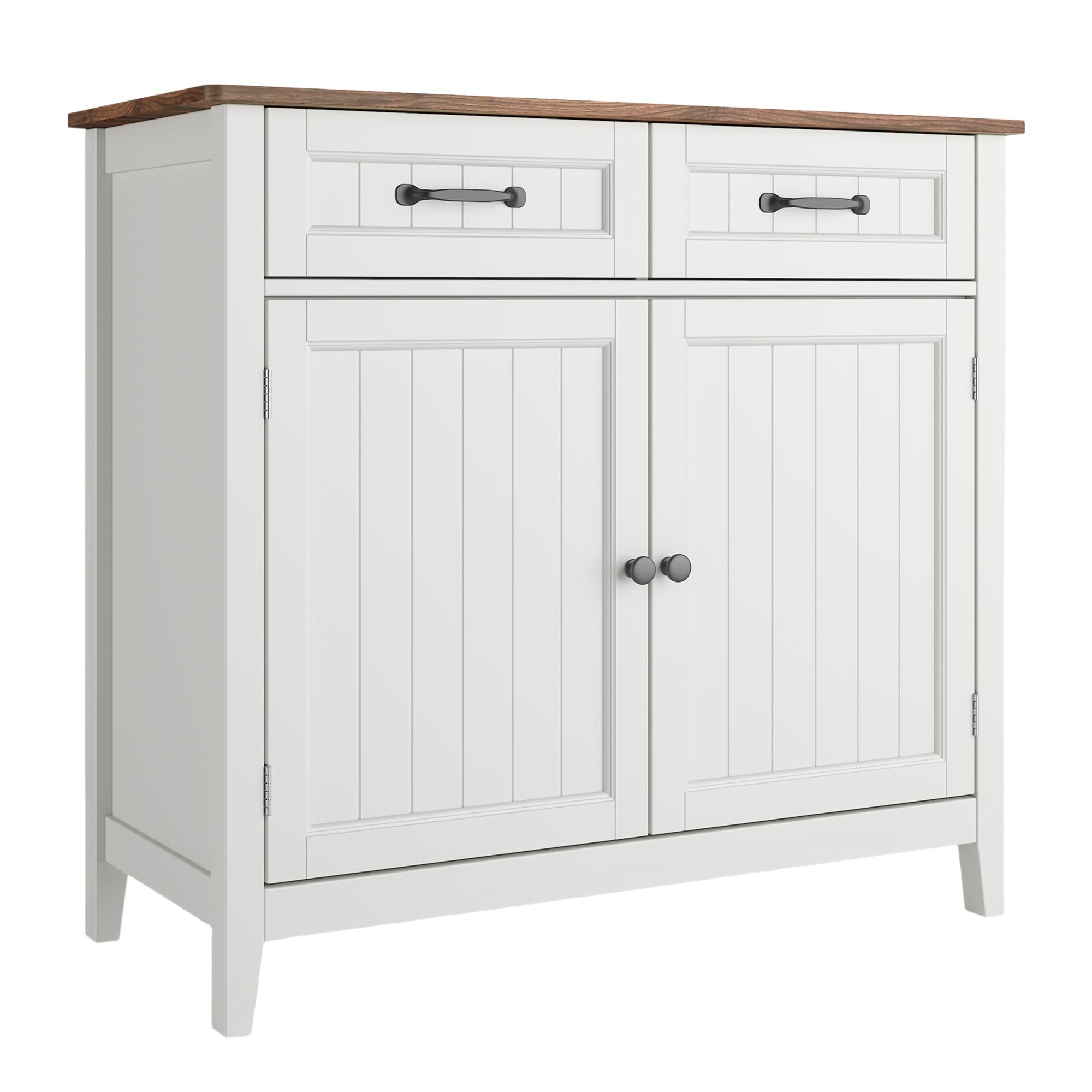 bealife-schr-nke-ap30-sideboard-retro-braun-90cm-wei image 1
