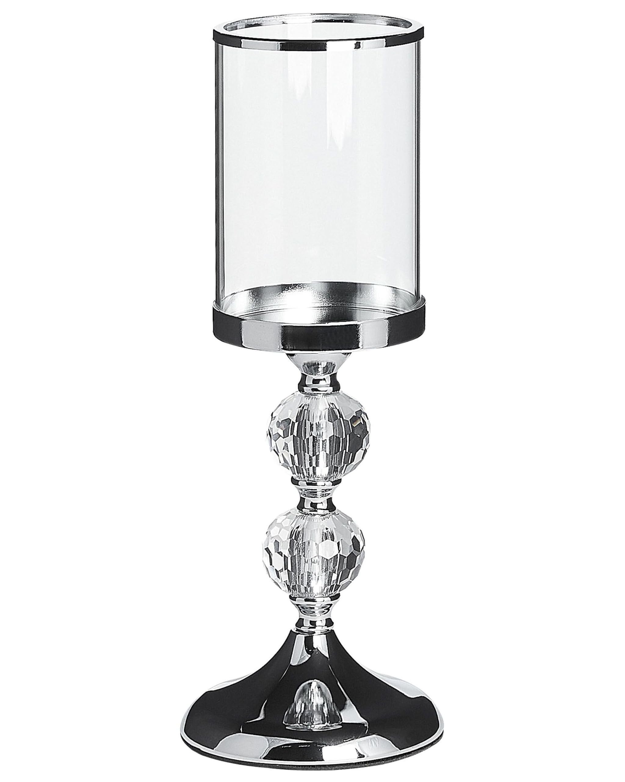 beliani-cotui-kerzenst-nder-silber-metall-glas-36cm image 1