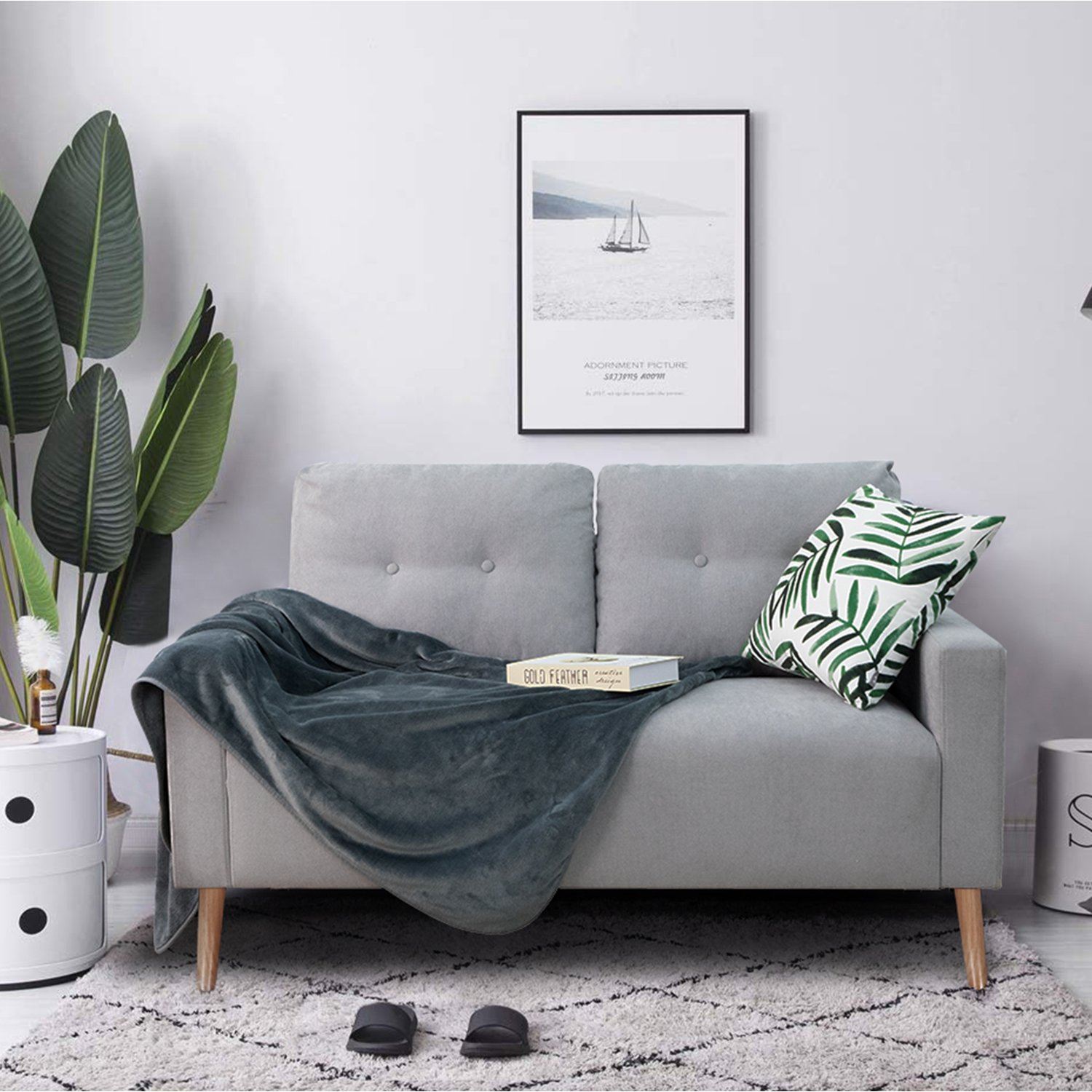 homall-sofa-zweisitzer-stoffsofa-beige-mit-holzbeinen image 8