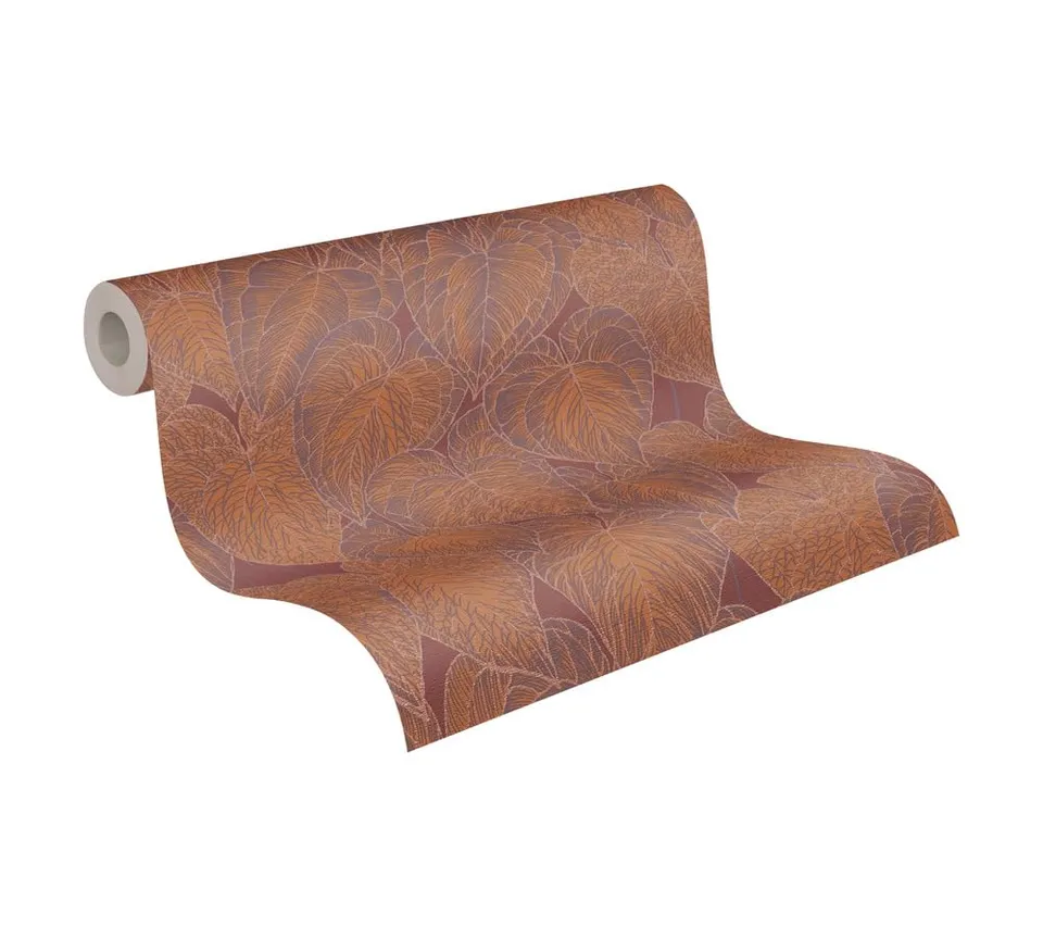 a-s-cr-ation-livingwalls-vliestapete-floral-rot-orange-10-05m image 1