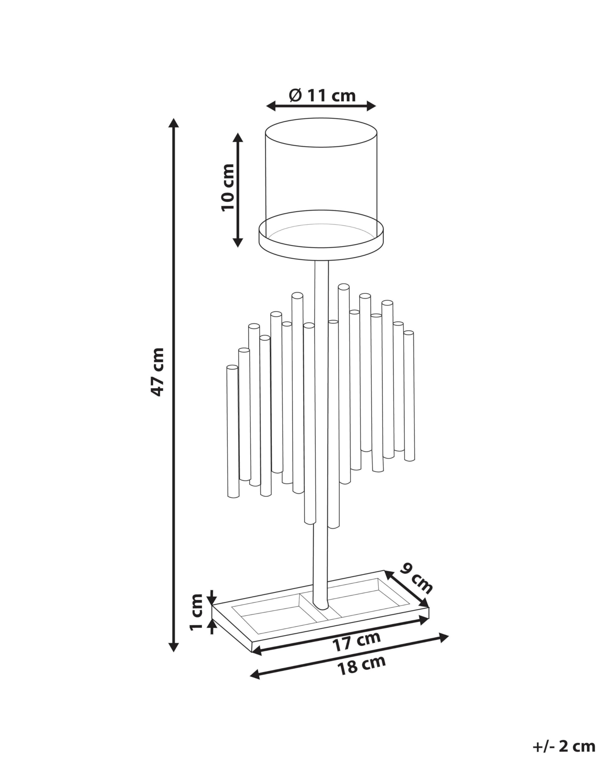 beliani-nias-kerzenst-nder-gold-47-cm-metall-glas image 3