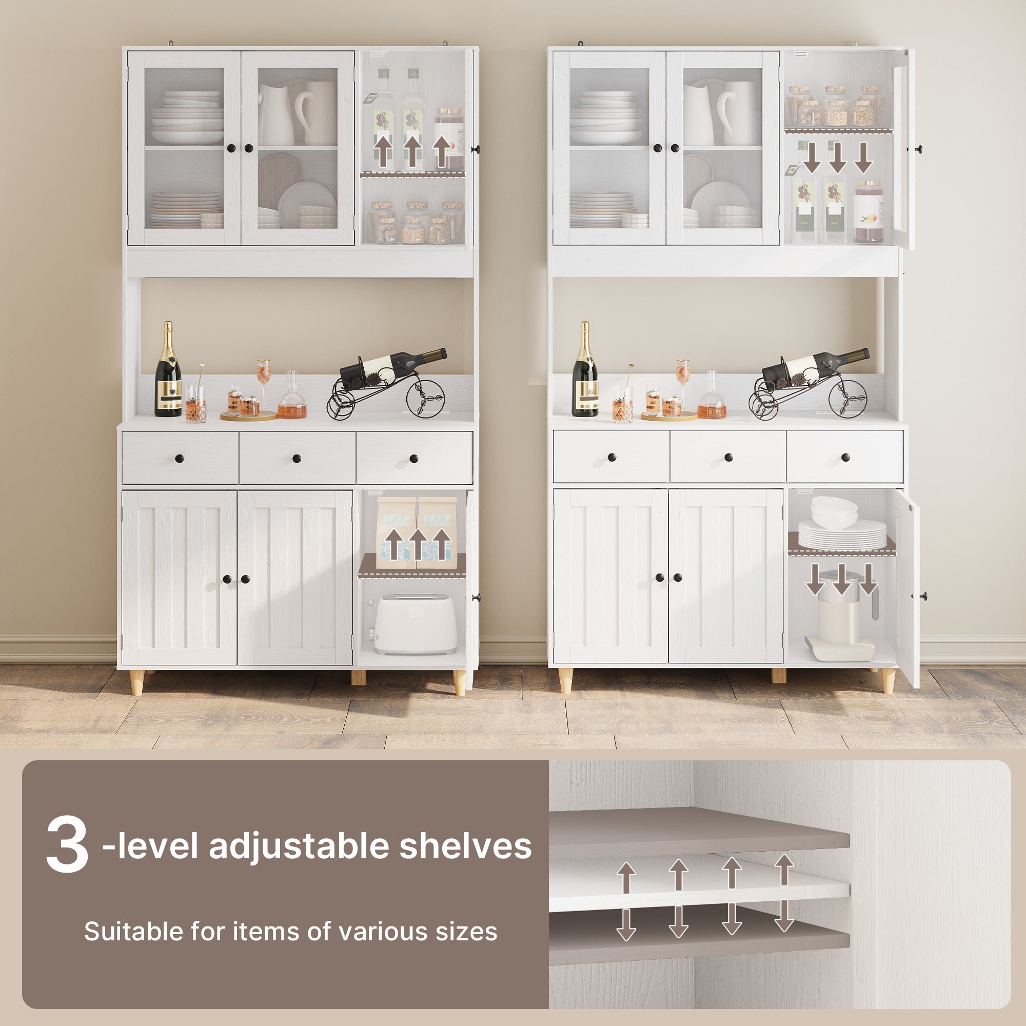 bealife-ap05-k-chenbuffet-vitrine-wei-100cm-mit-led image 6