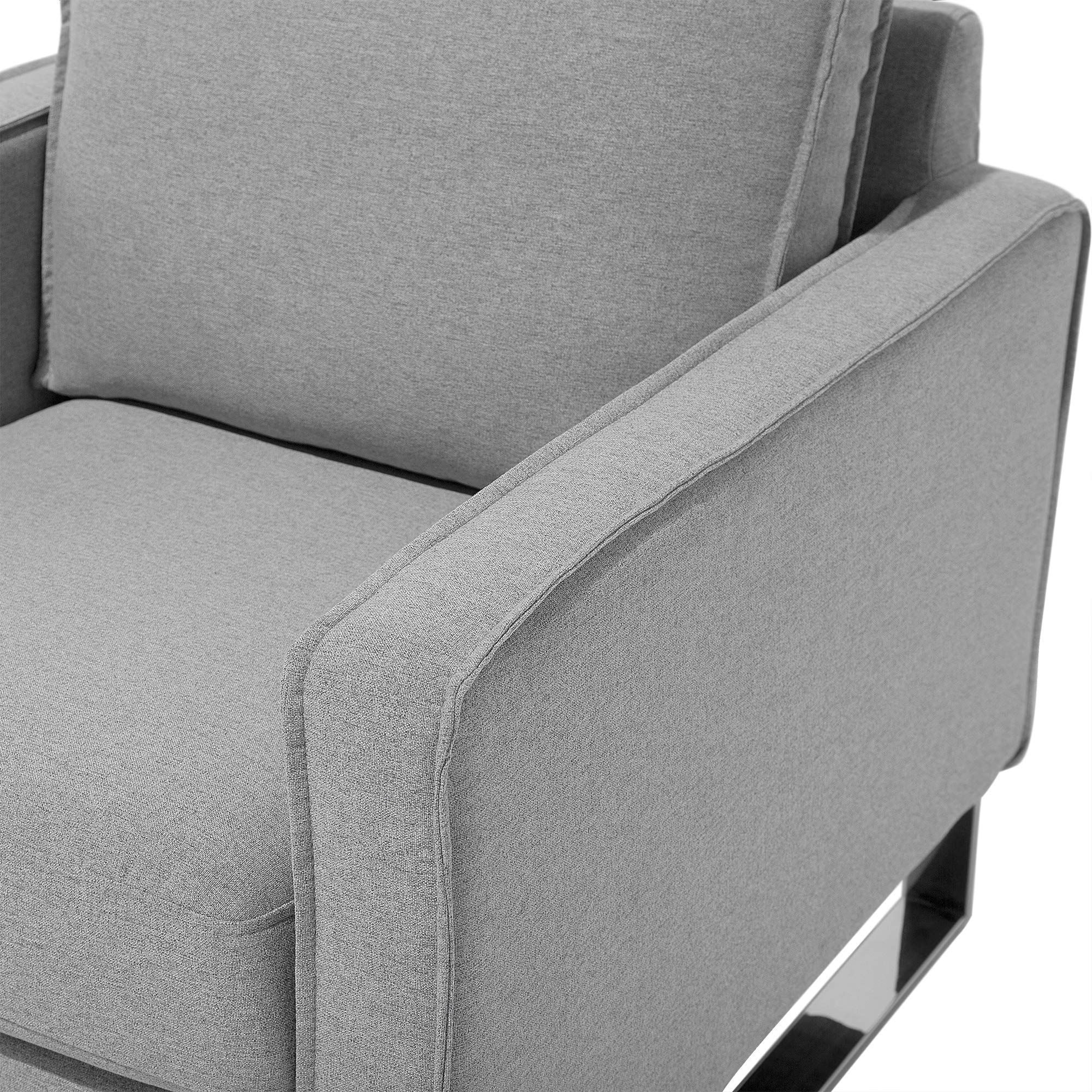 beliani-vind-retro-sessel-grau-stoff-mit-edelstahlkufen image 7