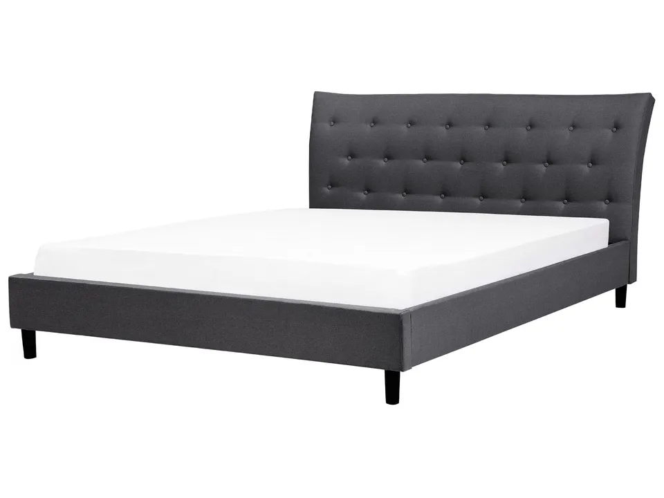 beliani-saverne-polsterbett-doppelbett-dunkelgrau-leinenoptik image 1